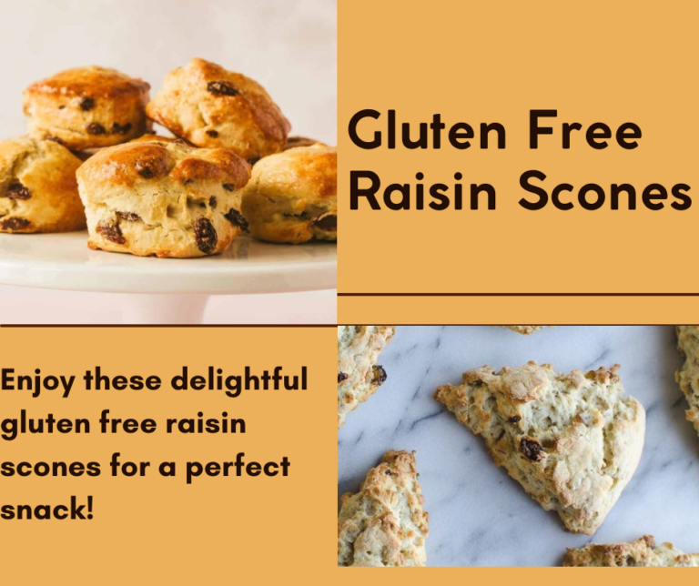 Gluten Free Raisin Scones